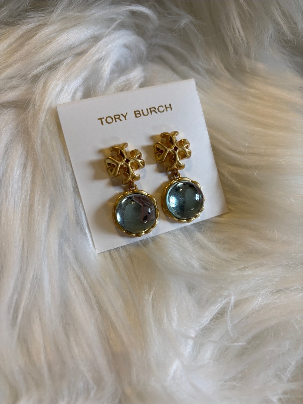 Tory Burch Kira Stone Drop Earrings